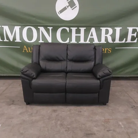 QUALITY DESIGNER FUAX LEATHER 2 SEATER SOFA