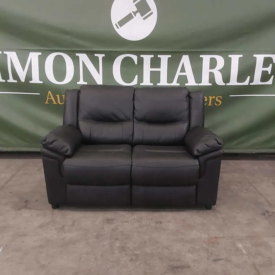 QUALITY DESIGNER FUAX LEATHER 2 SEATER SOFA