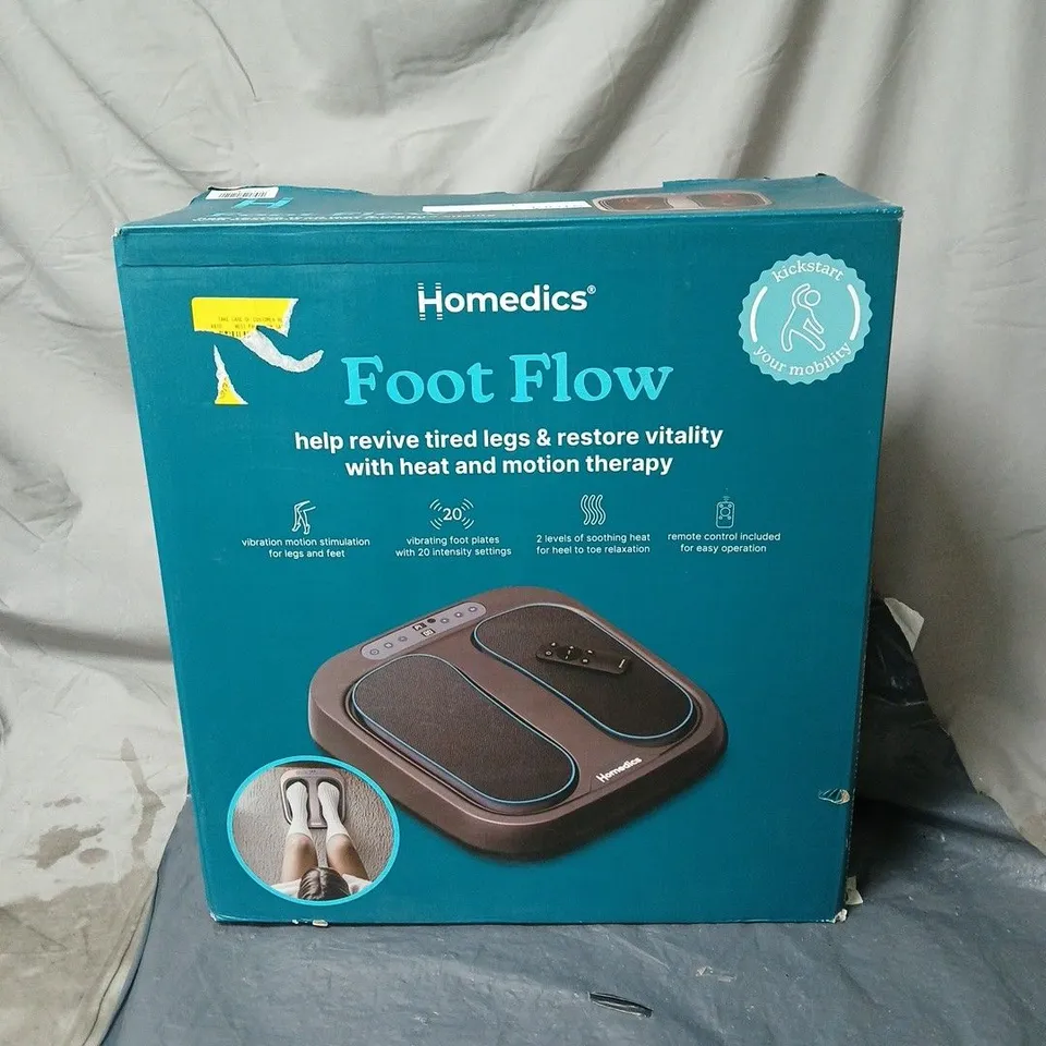 HOMEDICS FOOT FLOW DEVICE BOXED