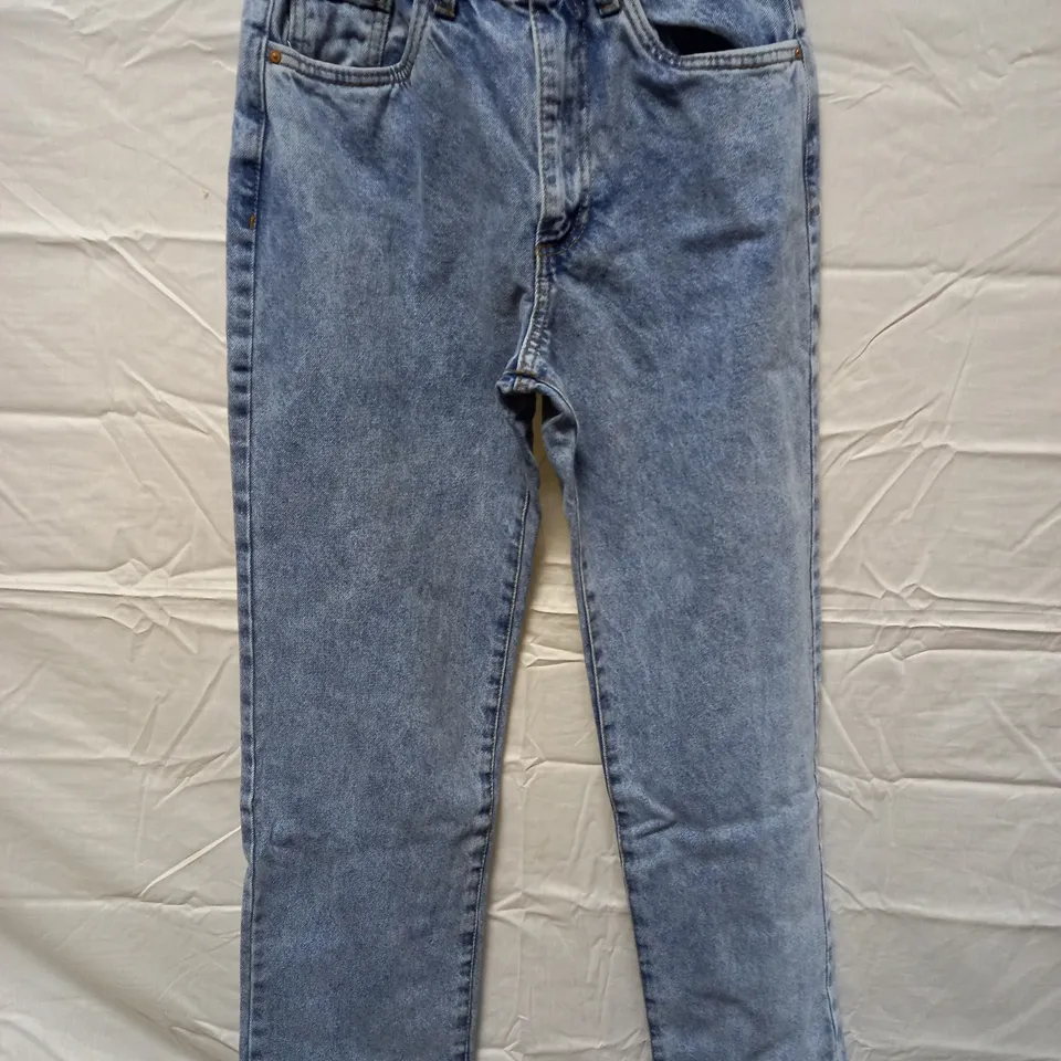 BOX OF APPROX 6 BRAND NEW COTTON:ON ORIGINAL STRAIGHT JEAN - JETTY BLUE SIZE AUS 6