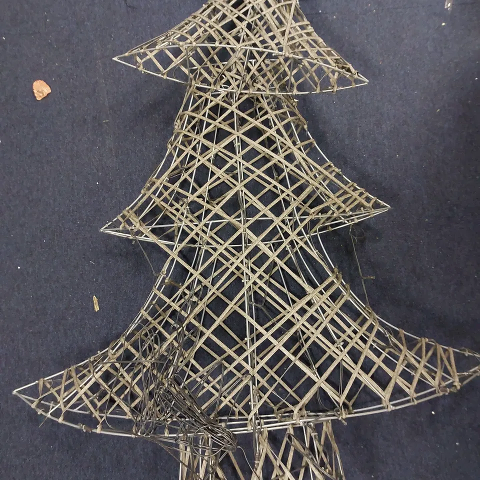 JOHN LEWIS 1.5M PURE WHITE LED RATTAN TREE
