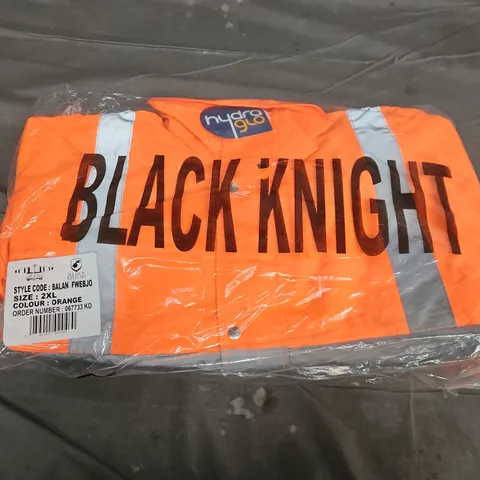BAGGED BLACK KNIGHT BALAN HIVIS BOMBER JACKET IN ORANGE - 2XL