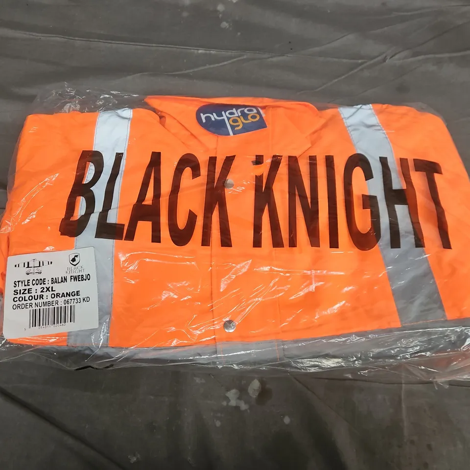 BAGGED BLACK KNIGHT BALAN HIVIS BOMBER JACKET IN ORANGE - 2XL