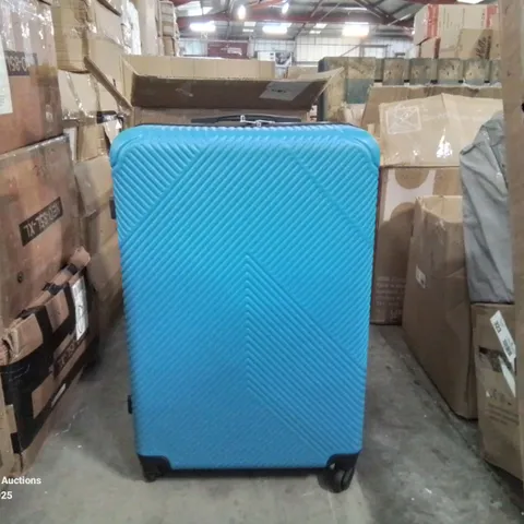 BOXED NEO ELECTRIC BLUE HARD SHELL LUGGAGE SUITCASE