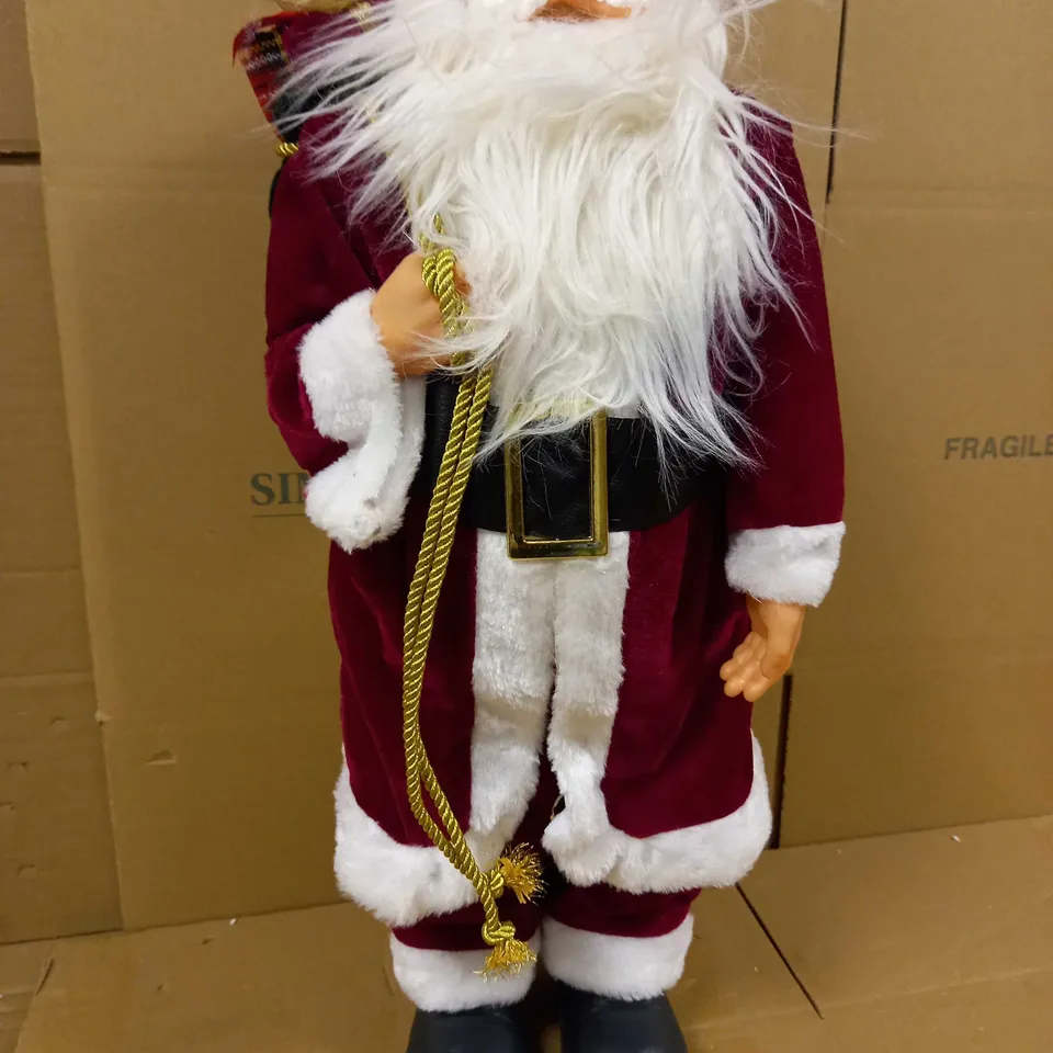  FESTIVE LIGHT UP TRADITIONAL STANDING SANTA