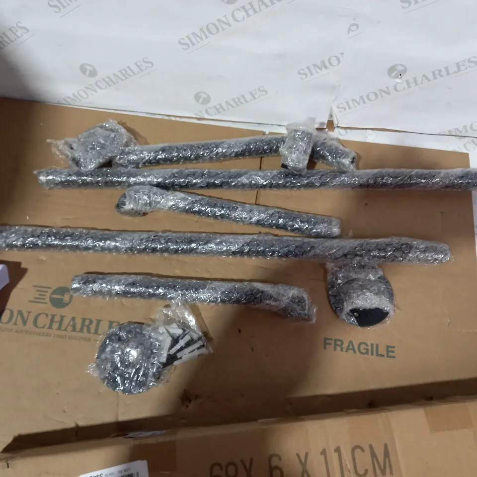 BOXED FURVOKIA BLACK INDUSTRIAL PIPE WALL RACK