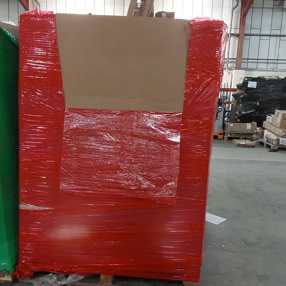 PALLET OF ASSORTED CONSUMER PRODUCTS TO INCLUDE: CANOPY WEIGHT BAGS, SOFTBOX LIGHTING KIT, WOK FRYING PAN, PLANT STAND, LAPTOP TRAY ECT