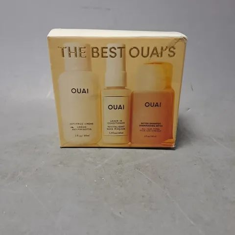 BOXED OUAI THE BEST HAIR CARE TRIO