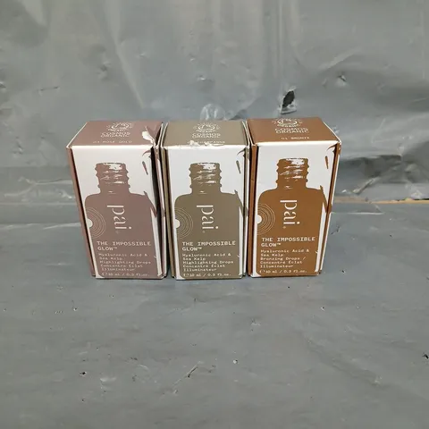 PAI SKINCARE THE IMPOSSIBLE GLOW HIGHLIGHTING DROPS TRIO 3X10ML