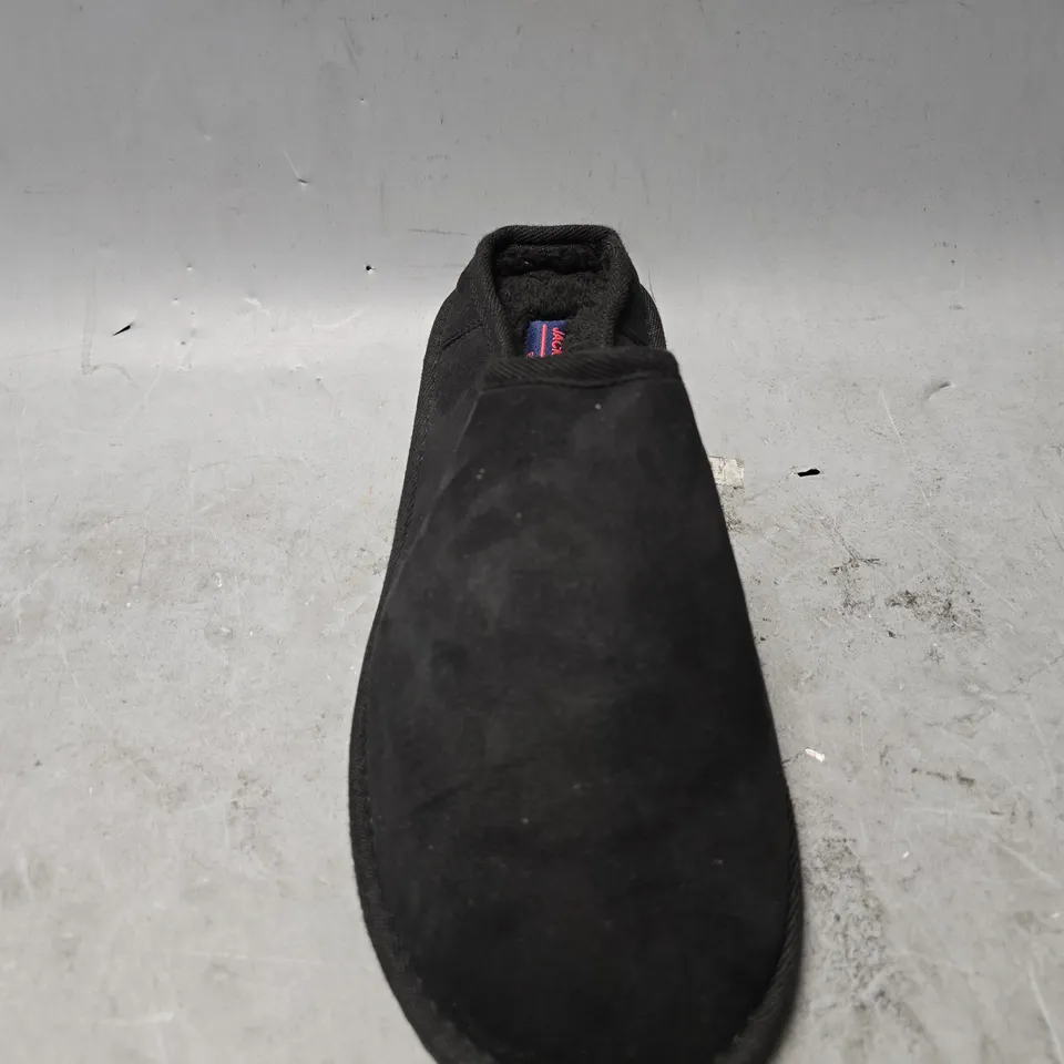 JACK & JONES BLACK SLIPPERS - UK 10