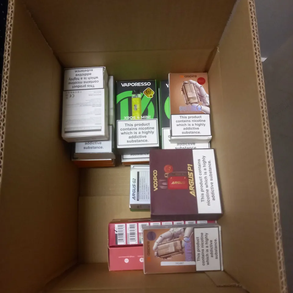 APPROXIMATELY 20 BOXED E-CIGARETTES TO INCLUDE VOOPOO, ASPIRE, INNOKIN ETC