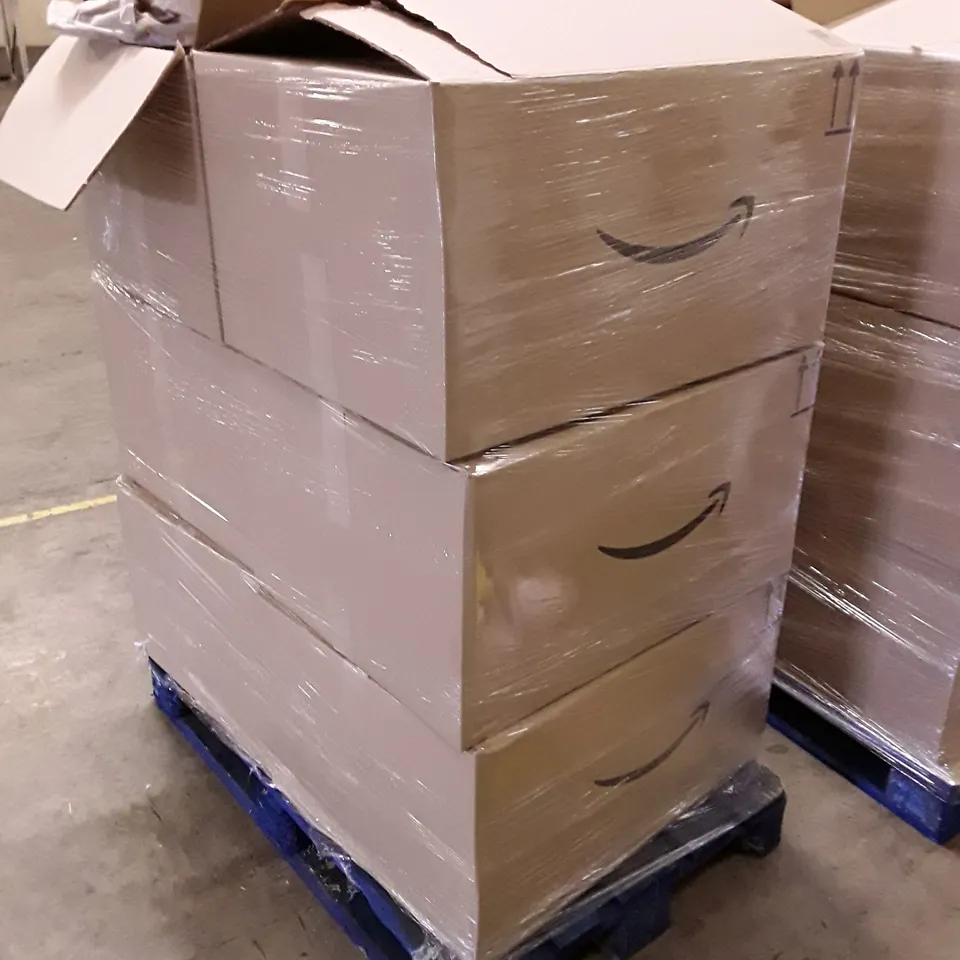 PALLET OF 6 BOXES CONTAINING ASSORTED PRODUCTS INCLUDING DESKTOP HEATER, PAPER STRAW, FACIAL STEAMER, STRETCH SOFA COVER, PHONE CASE, AVOCADO BLANKET