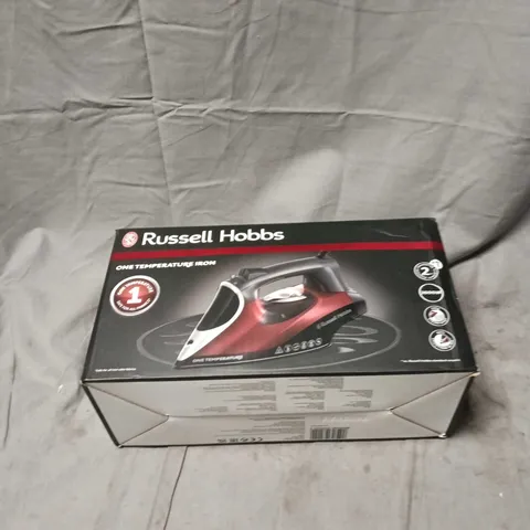RUSSELL HOBBS ONE TEMPERATURE IRON, BOXED WITH ACCESSORIES