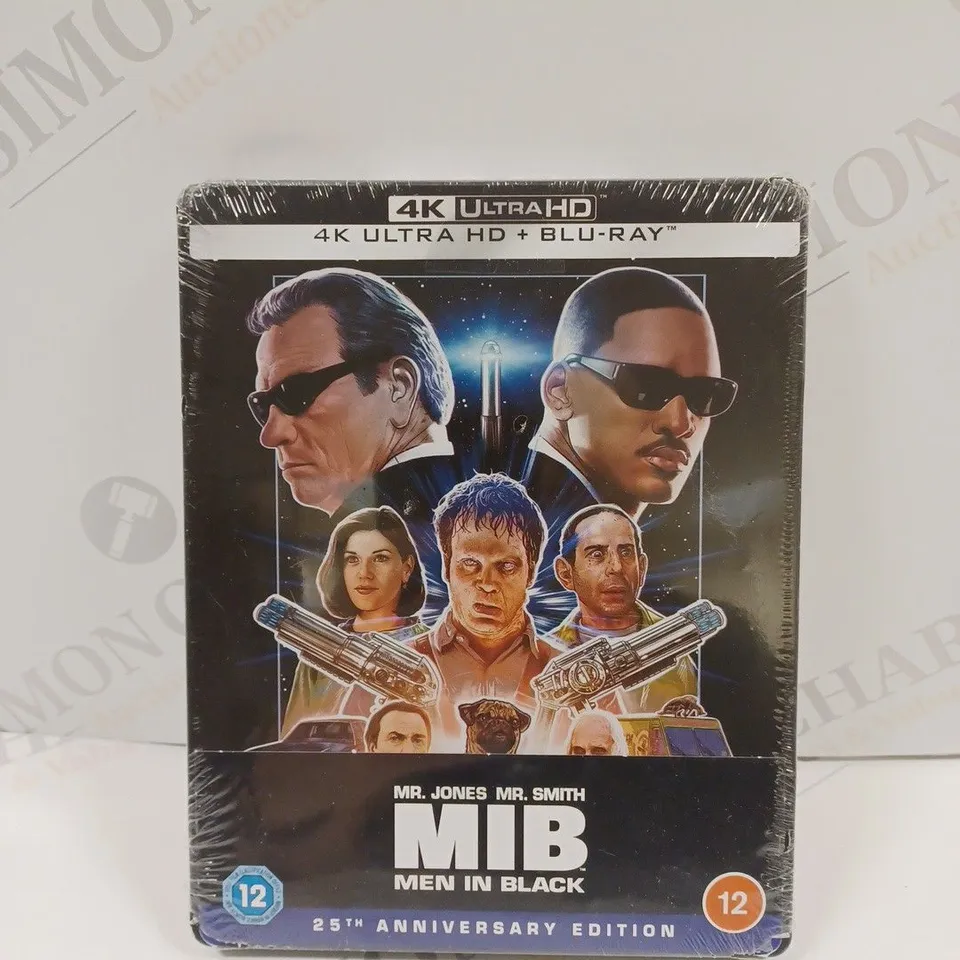 4K ULTRA HD + BLU-RAY MIB MEN IN BLACK DVD - 25TH ANNIVERSARY EDITION. 
