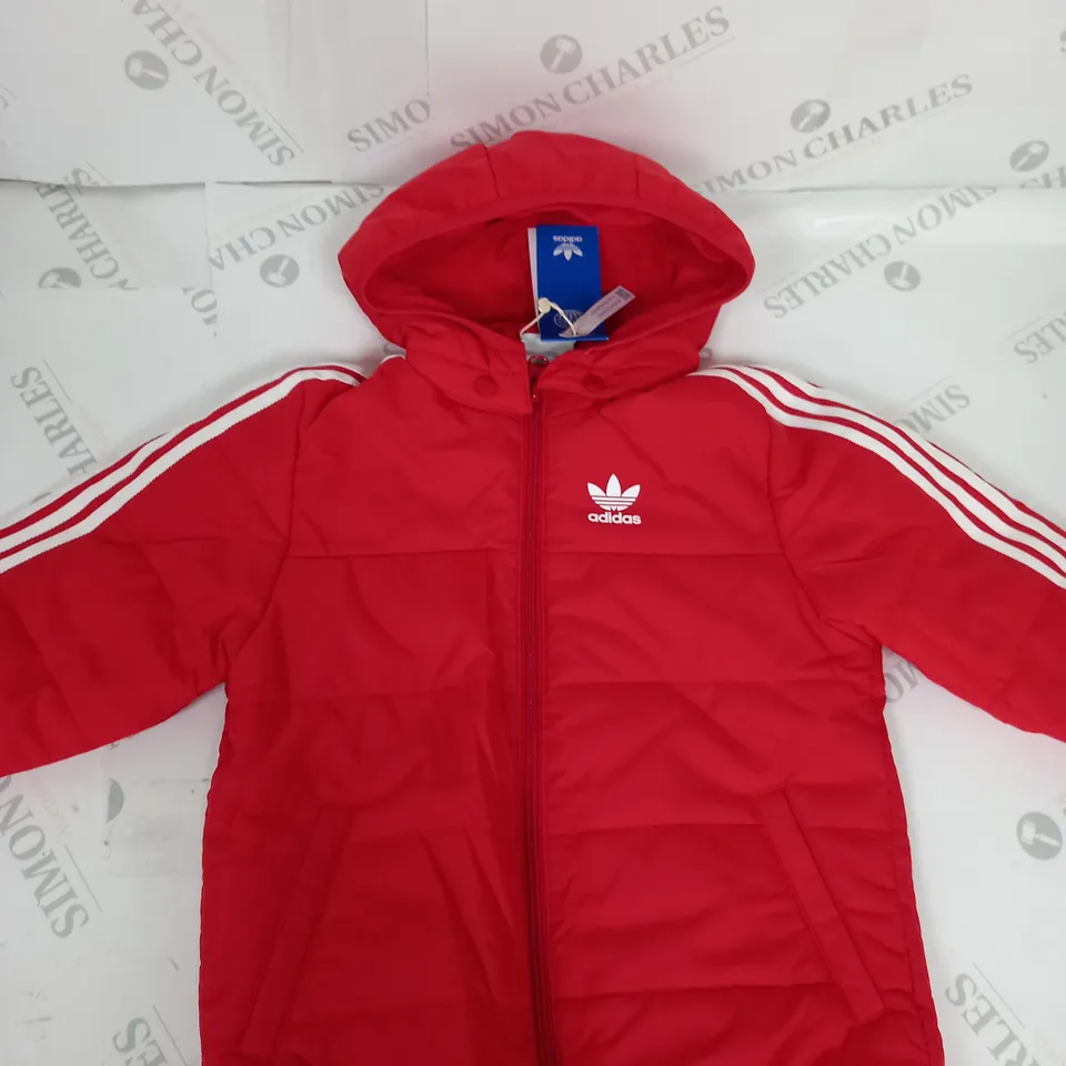 ADIDAS ORIGINAL ZIPPED PADDED COAT SIZE 2-3 YEARS