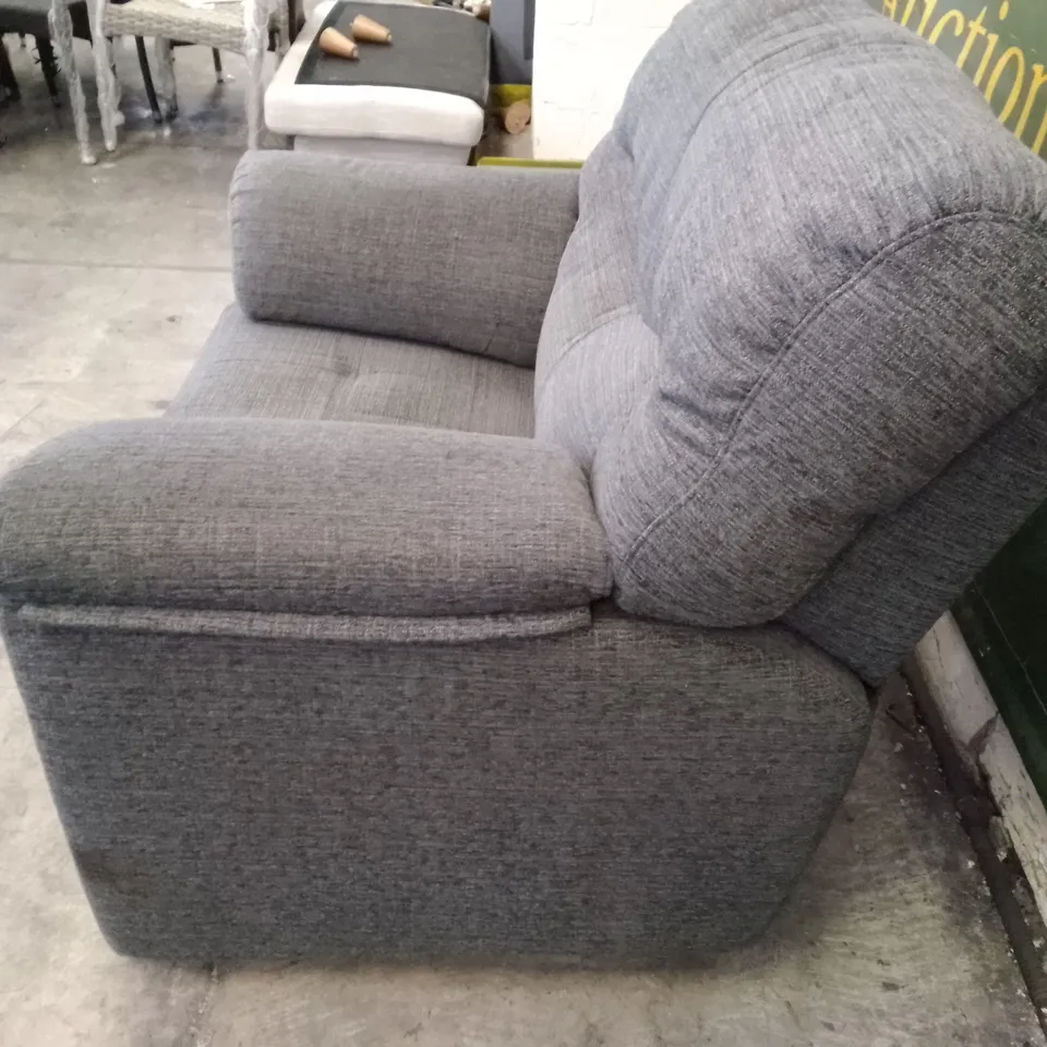 QUALITY DESIGNER G-PLAN STRATFORD MANUAL RECLINER CHAIR - LOOM SLATE FABRIC 