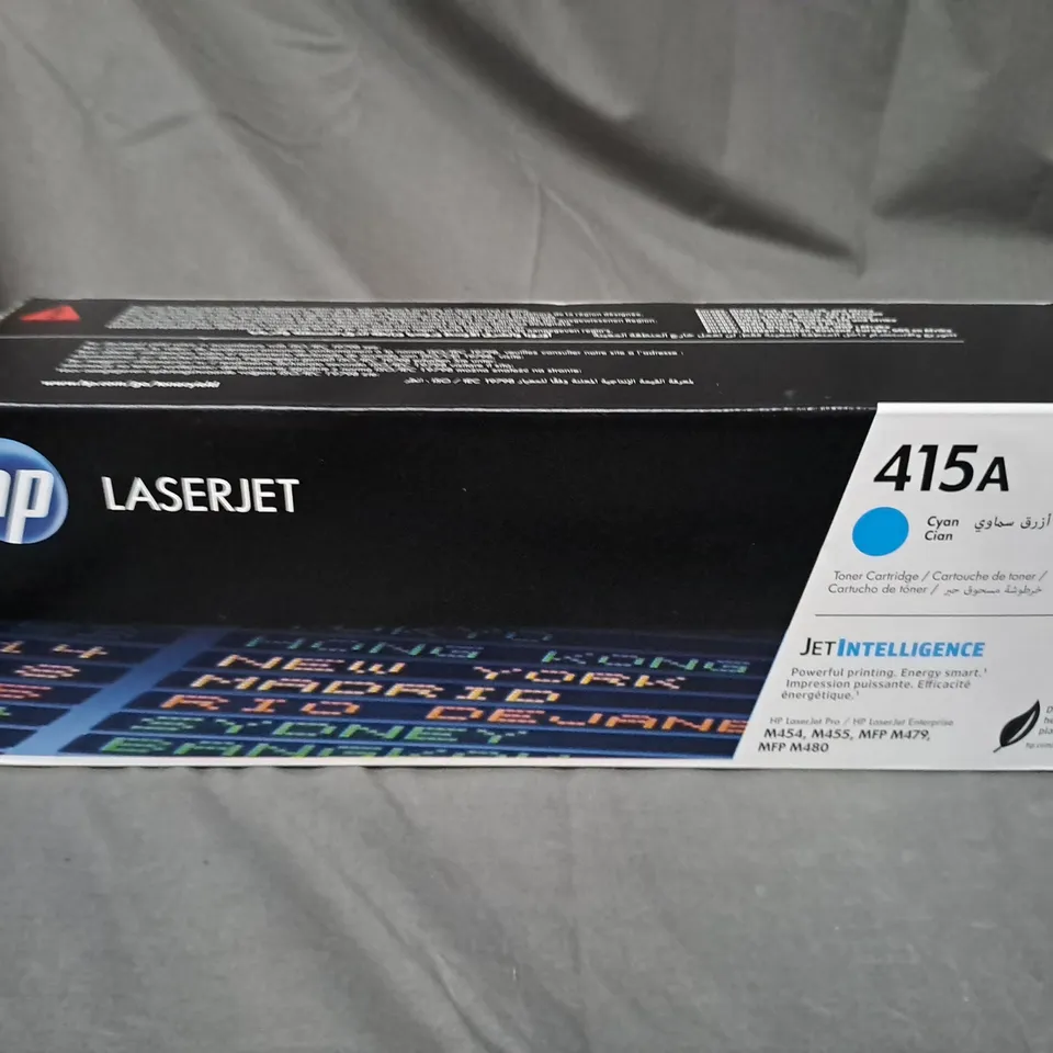 BOXED HP LASERJET TONER CARTRIDGE- 415A CYAN