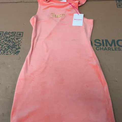 JUICY COUTURE SPORT SHILOH RACER DRESS IN CORAL - MEDIUM