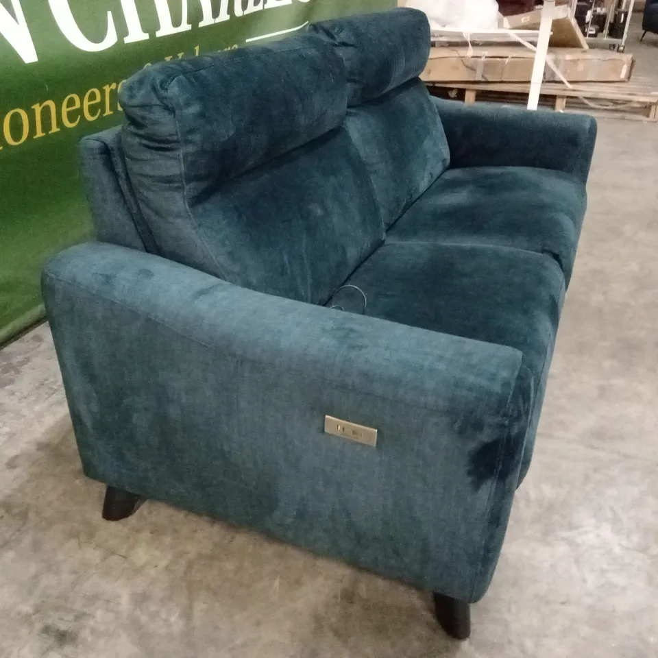 QUALITY DESIGNER ITALIAN MADE TIZZOLO 3 SEATER POWER RECLINER FABRIC SOFA
