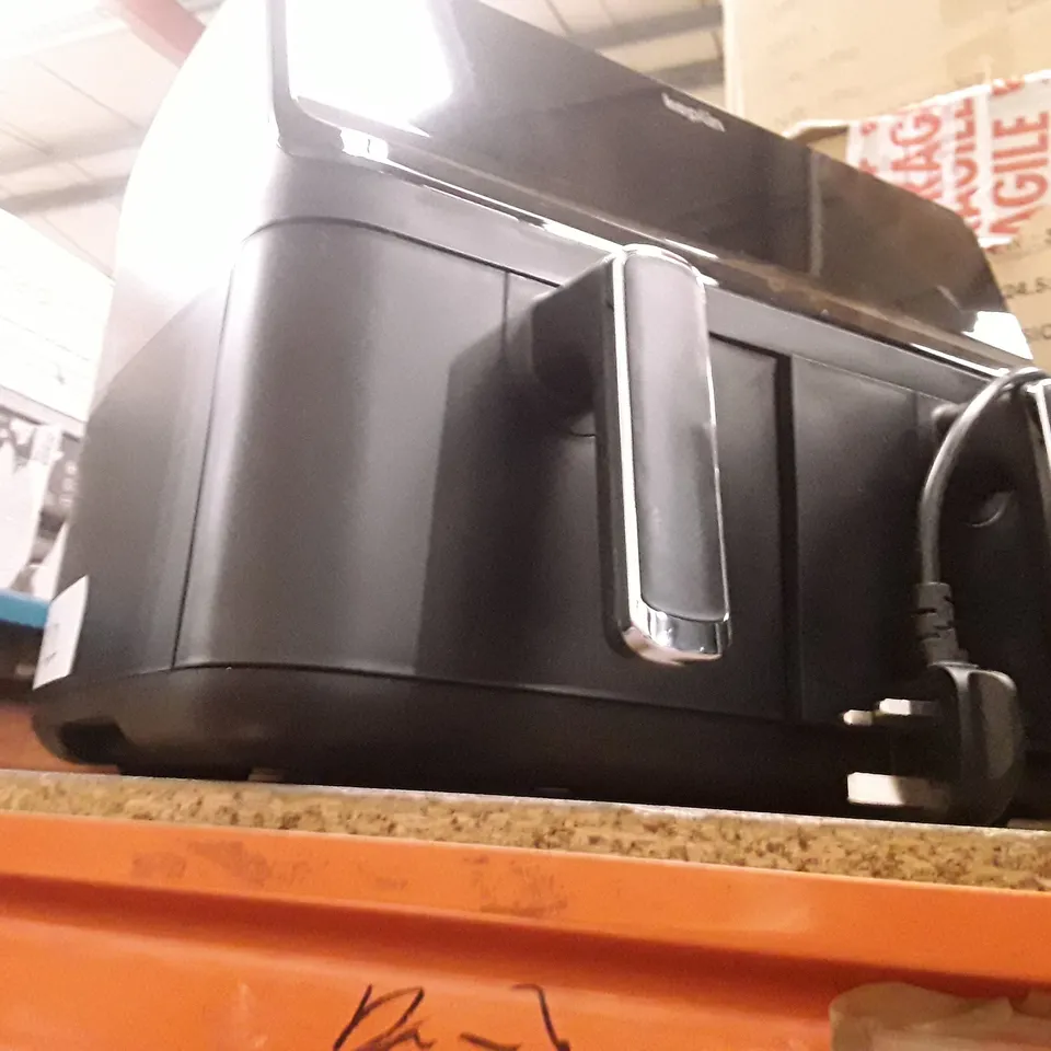 UNBOXED KEPLIN AIR FRYER WITH DUAL COOKING ZONES BLACK COLOUR 