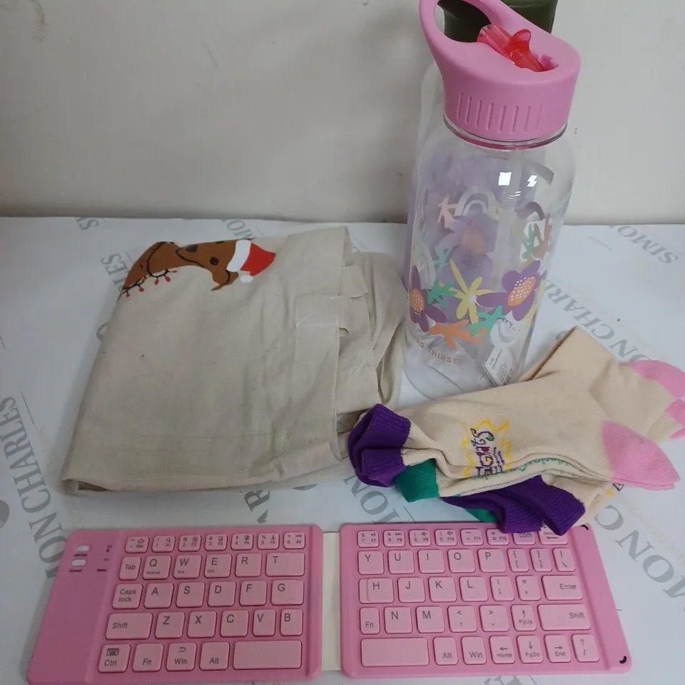 BOX OF  ASSORTED HOUSEHOLD  ITEMS  TO INCLUDE , CALENDERS , NOTEBOOKS  AND CANDLES