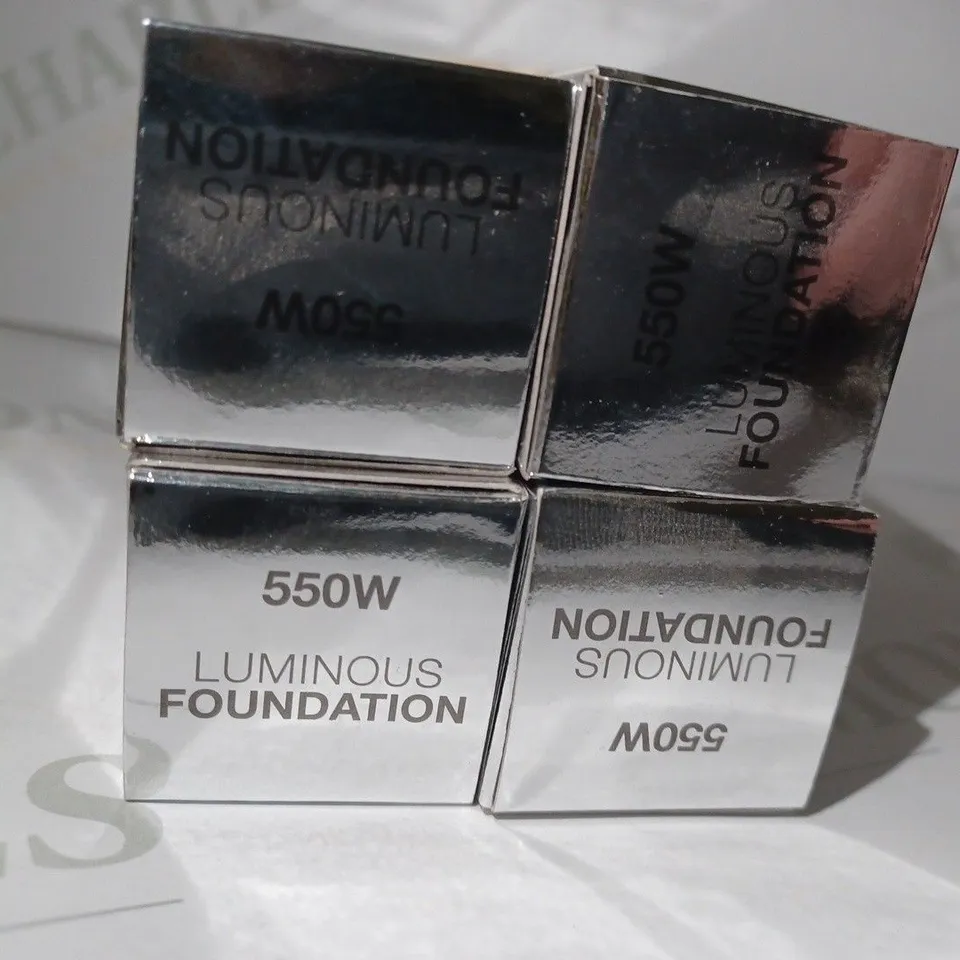 LOT OF 4 X 30ML ANASTASIA BEVERLY HILLS LUMINOUS FOUNDATION - 550W