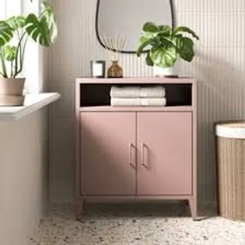 BOXED HELGA 2 DOOR CABINET - BLUSH PINK (1 BOX)