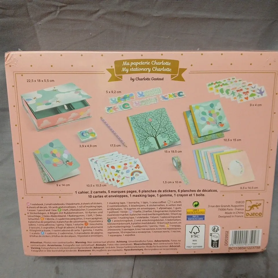 DJECO MA PAPETERIE CHARLOTTE – MY STATIONERY CHARLOTTE BY CHARLOTTE GASTAUT