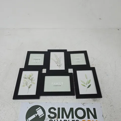6-PHOTO CLUSTER FRAME IN BLACK