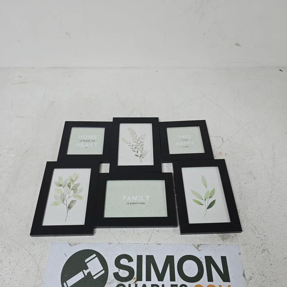 6-PHOTO CLUSTER FRAME IN BLACK