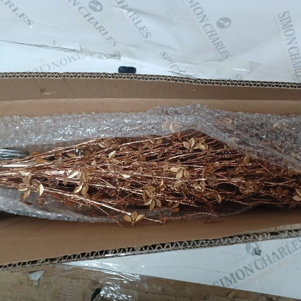 BOXED ALISON CORK PRE LIT JEWELED TREE - ROSE GOLD - COLLECTION ONLY