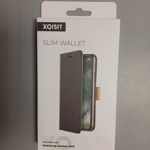 APPROXIMATELY 60 BRAND NEW BOXED XQISIT SLIM WALLET PROTECTIVE CASES FOR SAMSUNG GALAXY A40