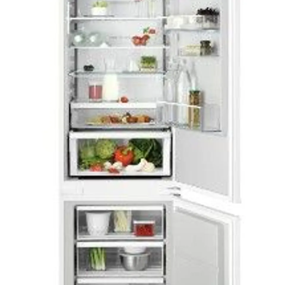 AEG 7000 SERIES TSC7M181DS 177CM HIGH 70/30 INTEGRATED FROST FREE FRIDGE FREEZER WITH SLIDING DOOR FIXING KIT - WHITE - D RATED