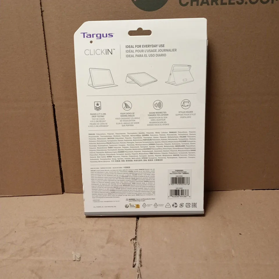 TARGUS CLICK IN PROTECTIVE CASE ROSE GOLD FOR IPAD (9TH GEN) 10.2 INCH