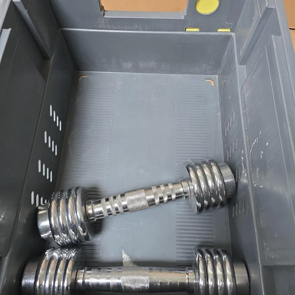 2 X DUMBELLS WITH WEIGHT VEST 