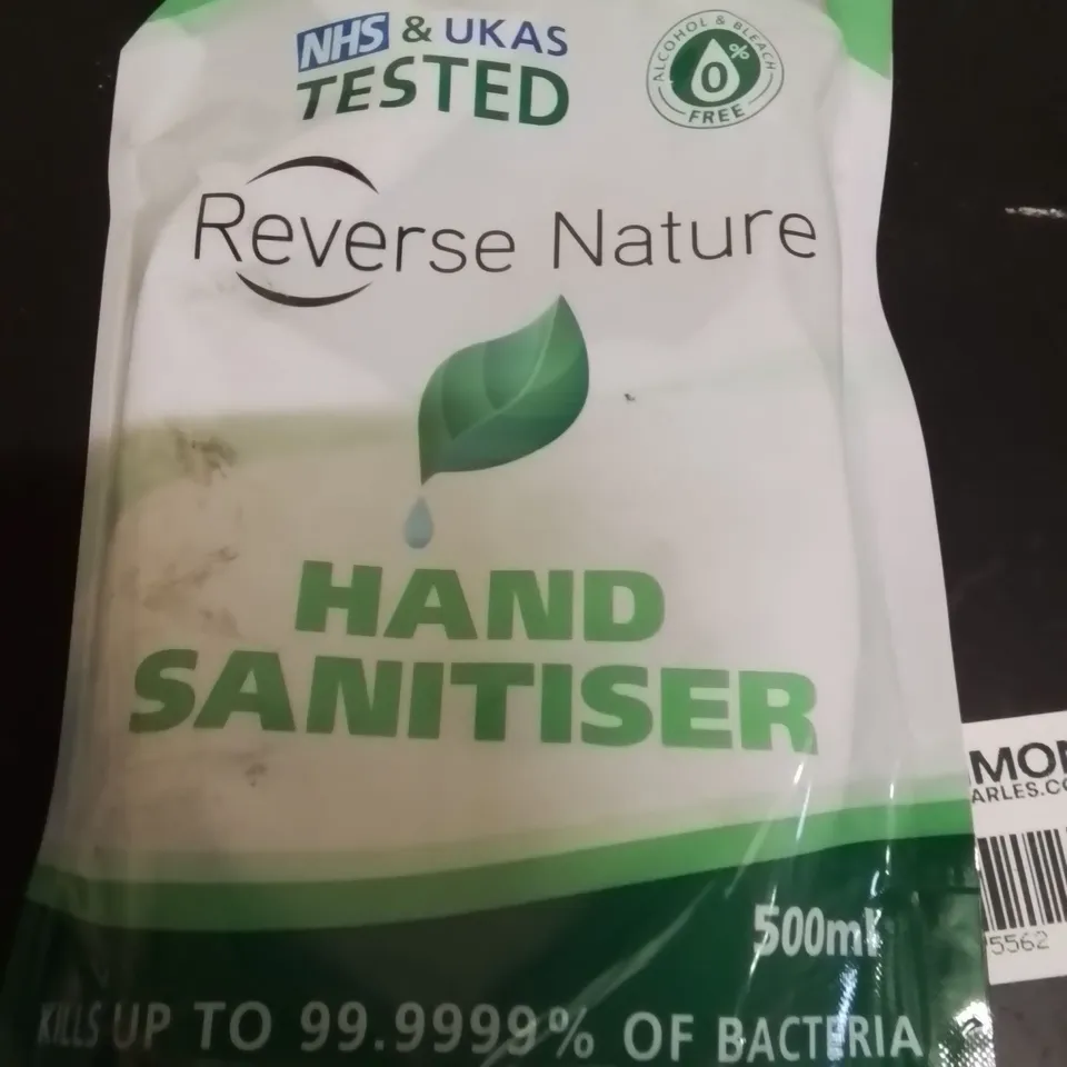 PALLET CONTAINING A LARGE QUANTITY OF 500ML POUCHES OF ECO REFILL HAND SANITISER 