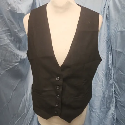 MINT LIMIT BLACK WAISTCOAT VEST – UK M (MEN'S WAISTCOAT)