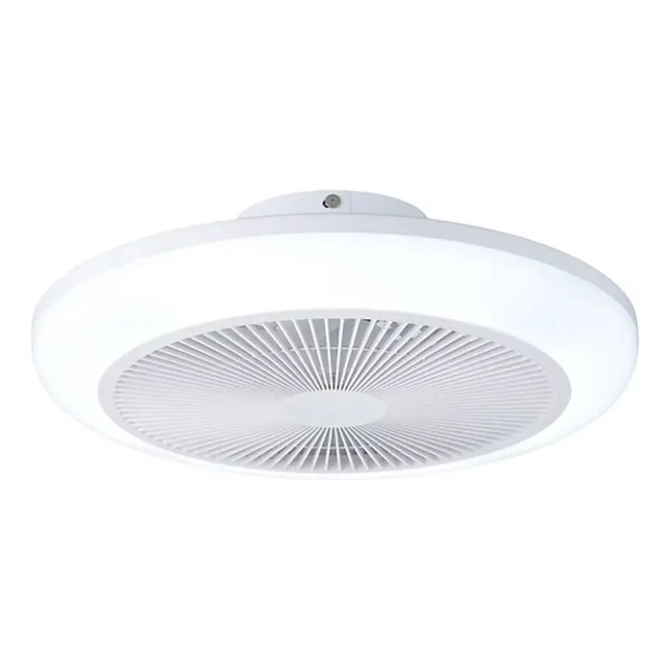EGLO SAYULITA 1 WHITE PLASTIC CEILING FAN WITH LED