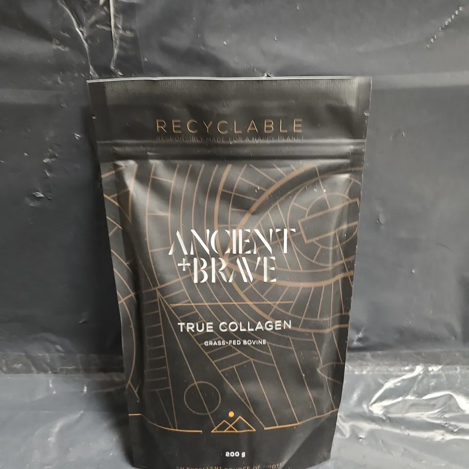 ANCIENT + BRAVE TRUE COLLAGEN – GRASS-FED BOVINE COLLAGEN POWDER, 200 G