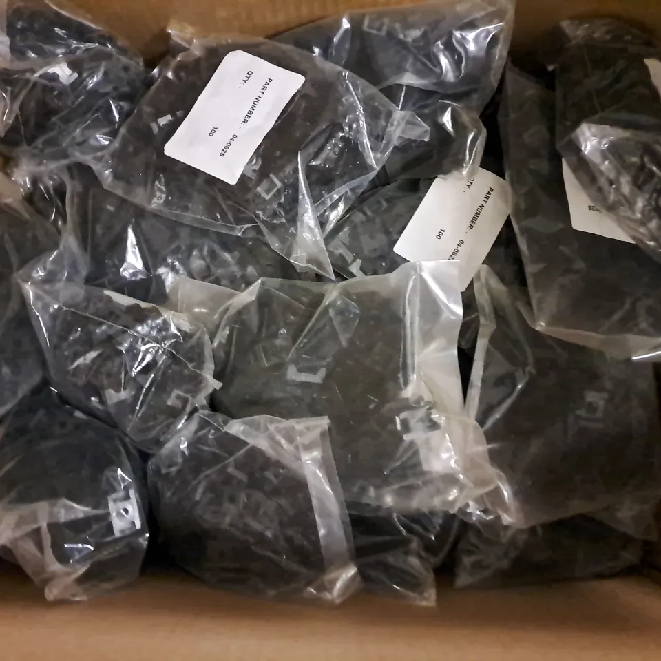 BOX OF APPROXIMATELY 20 BAGGED DAVICO BLACK CABLE TIE CRADLES 