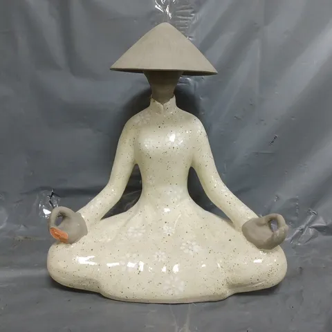 MEDITATING LADY ORNAMENT (27CM)