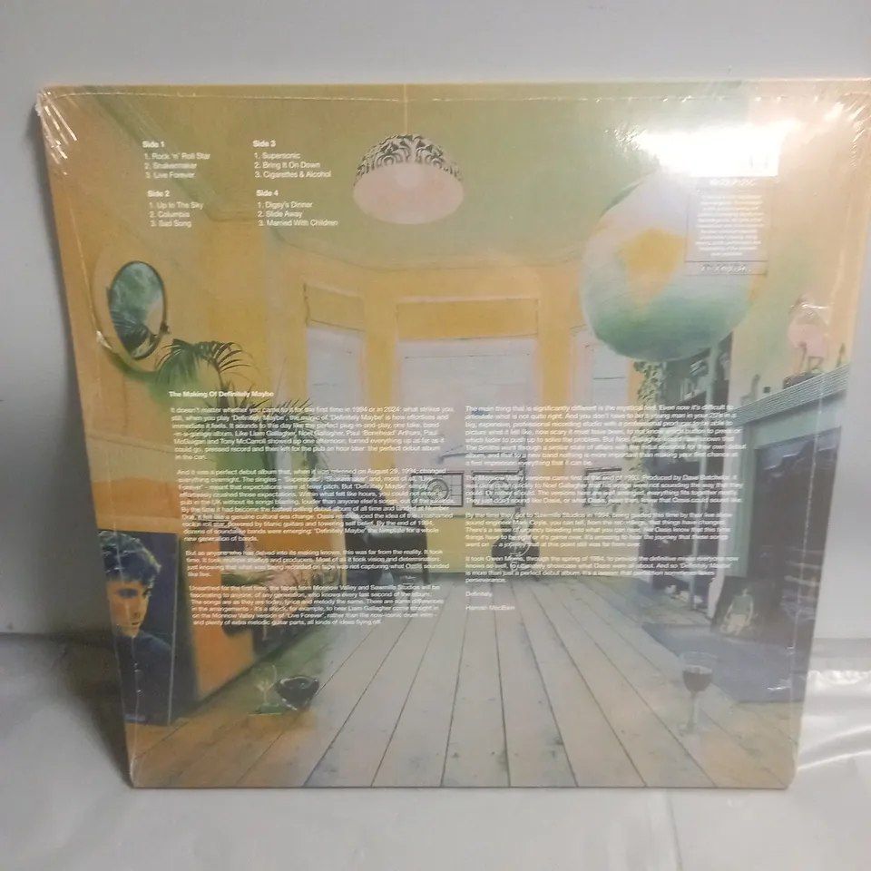 SEALED OASIS DEFINITELY MAYBE LIMITED EDITION 30TH ANNIVERSARY LP