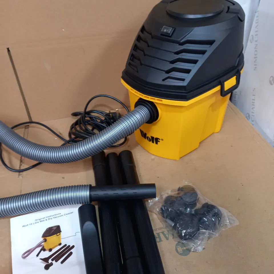 WOLF 10L WET AND DRY VACUUM CLEANER