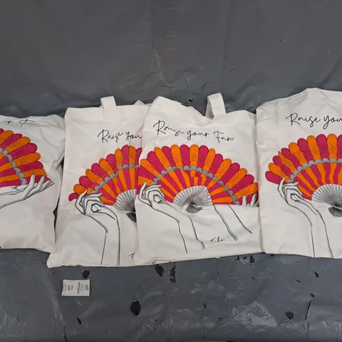 4X TILI REFUSE YOUR FAN GRAPHIC TOTES