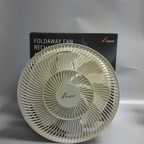 BOXED ELEGEAR FOLDAWAY RECHARGEABLE FAN QZ-011  