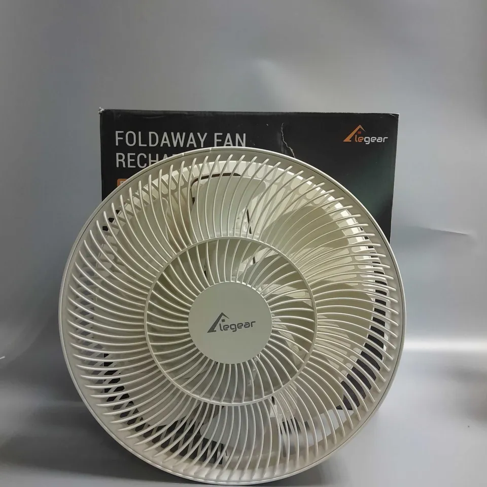 BOXED ELEGEAR FOLDAWAY RECHARGEABLE FAN QZ-011  