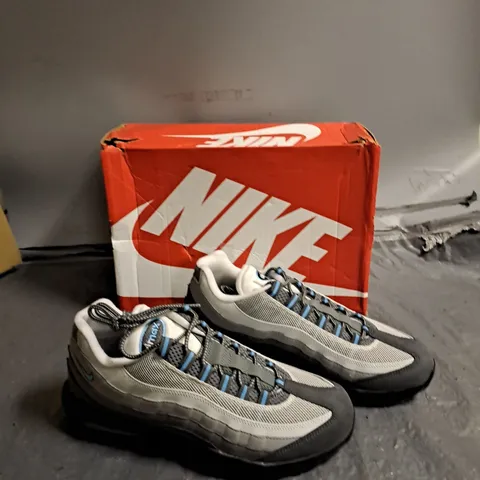 BOXED PAIR OF NIKE AIR MAX 95 GREY/BLUE UK 9