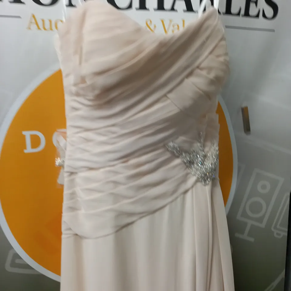 SINCERITY IVORY EMBELLISHED WEDDING DRESS IN CHAMPAGNE - USA 12