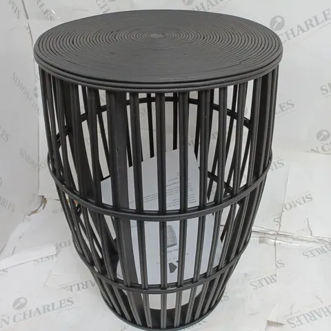 KELLY HOPPEN BAMBOO SIDE TABLE - BLACK