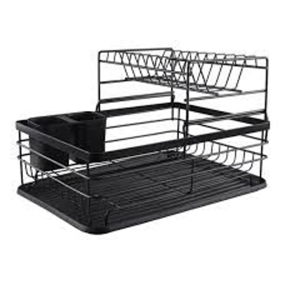 BOXED LIFE IDEAS DISH RACK - BLACK (1 BOX)